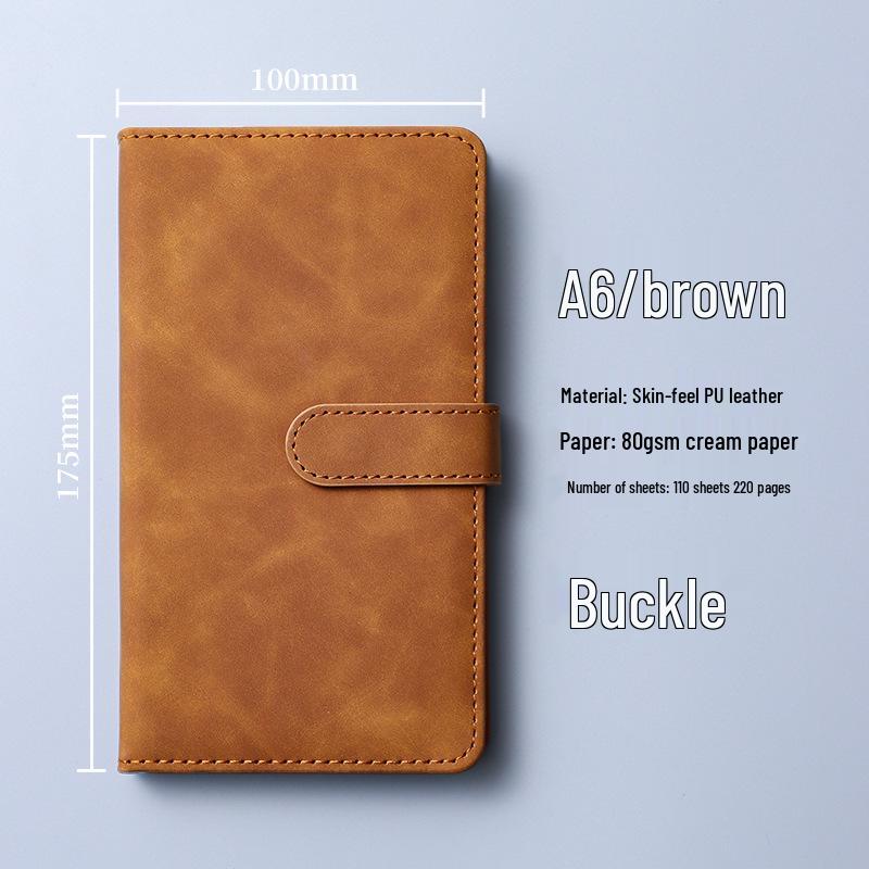 Custom Portable A6 PU Leather Notebook with Logo Printing – Thick, High-Value, Compact Design