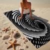 Abstract Geometric Composition Beach Towel, Super Soft Microfiber, Gift for Her/Him, Birthday, for Pool, Beach, Travel, Home Decor Fan gifts