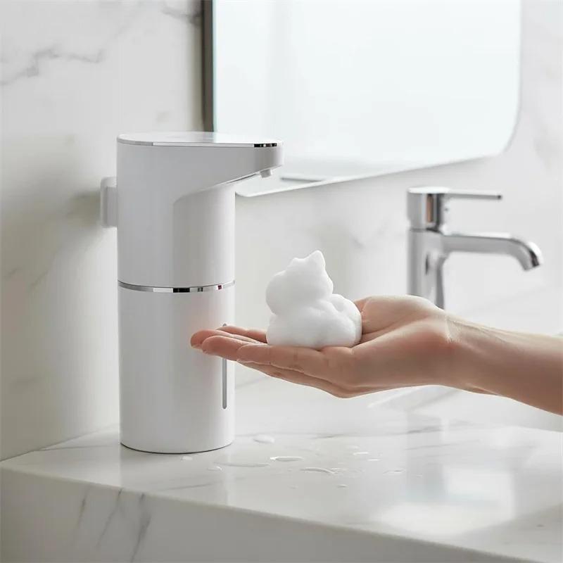 Automatic Foaming Soap Dispenser, 3 Level Adjustable Foam Wall Mount, USB Rechargeable, Touchless Hand & Dish Soap Dispenser