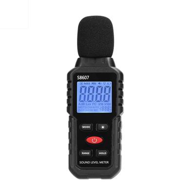 A-bewerteter Geräuschdetektor 30-130 dB Mini-Dezibel-Überwachungsgerät Hochpräziser Schallpegelmesser