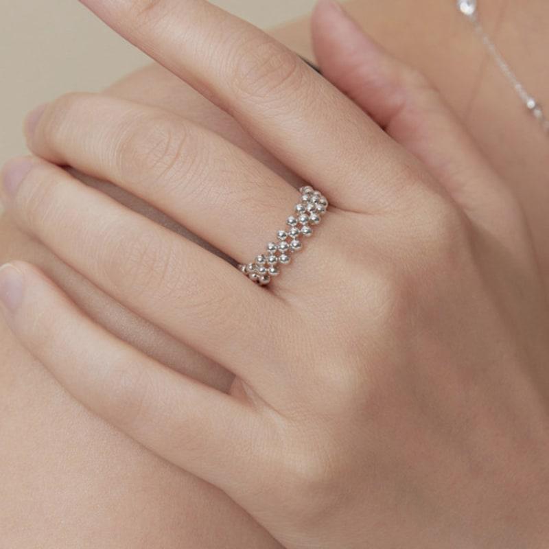 dmoment (925Silver) Silver Nest Ring