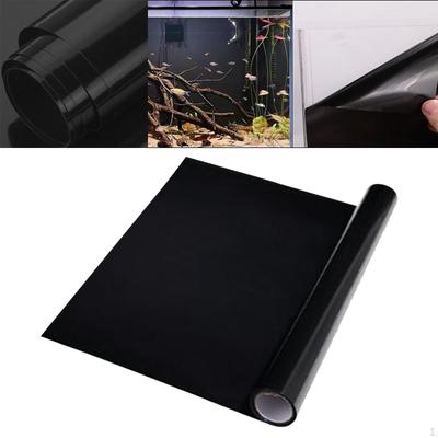 Lámina de Fondo para Acuario para Cubrir Ventanas PVC Negro Adhesivo de Privacidad Área de Estar