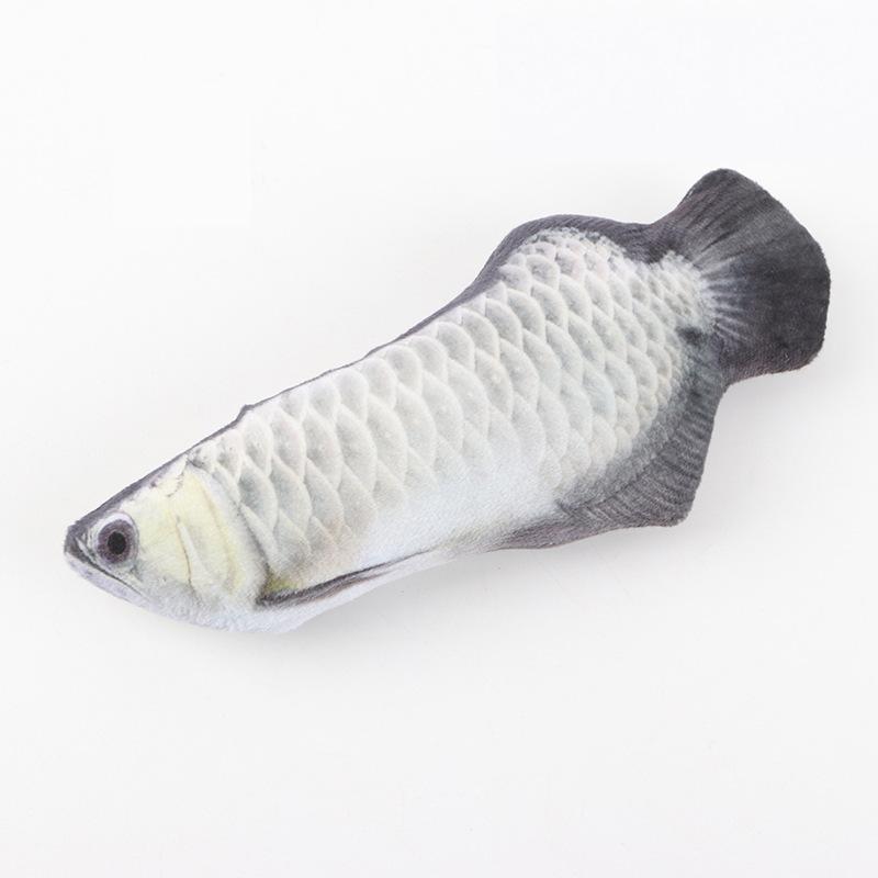 20cm Plush Cat Toy Simulation Fish Tease Cat Teeth Chew Toy Cat Mints Fish Cat Supplies Cat Interactive Toys Clownfish