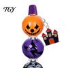 Handmade Wooden Writing Pens 6PCS Halloween Beadable Pen Kit, DIY Ballpoint with Pumpkin Witch Unique Ghost Theme Beads, Creative Smooth for
