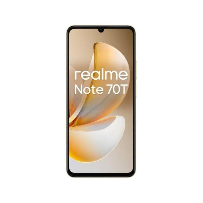 Smartphone Realme Note 70T 4GB/128GB 6.74" Batería 6000mAh IA WiFi 5 Android 15 Dorado