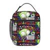 1 Piece For Students Food Container Cartoon Portable Pocket Invader Zim Zipper Closure Aluminum Foil Food Pouch For Travel