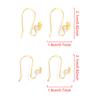 1 Pair Metal Woman Earring Hook Cute DIY Replacement Electroplated Ladies Jewelry Making Eardrop Pendant Hooks Findings