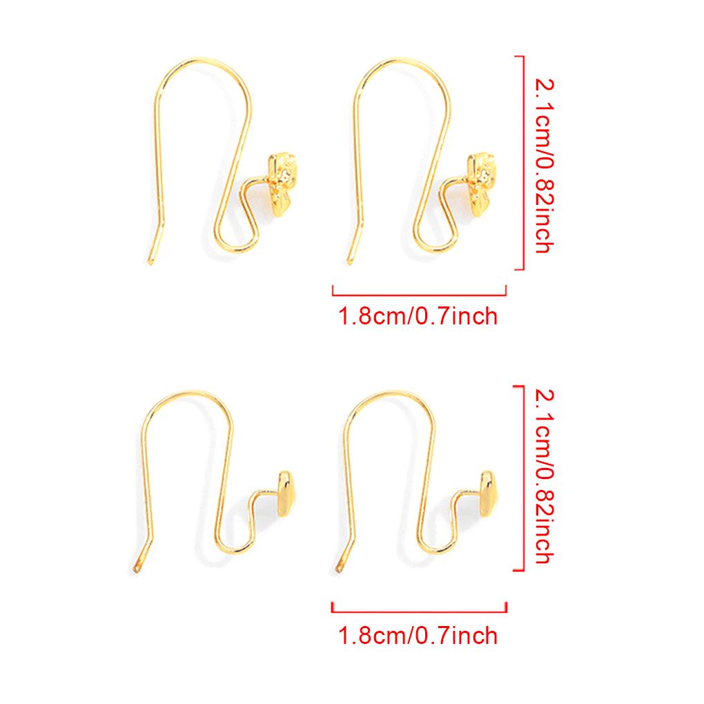 1 Pair Metal Woman Earring Hook Cute DIY Replacement Electroplated Ladies Jewelry Making Eardrop Pendant Hooks Findings