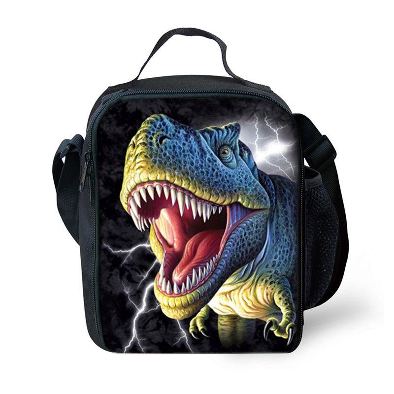 Jurassic World Dinosaur Lunch Bag Insulated Thermal Cooler For Students And Picnics