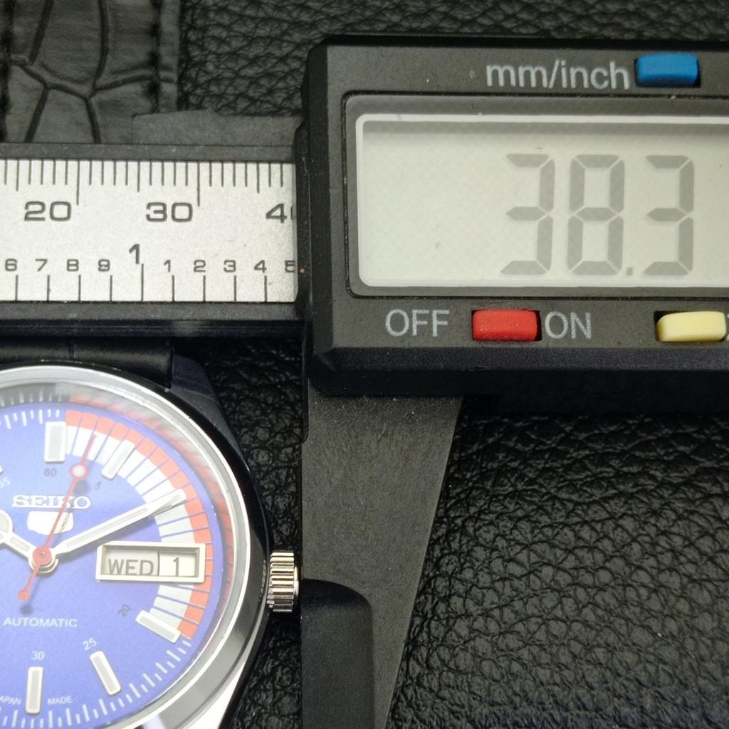 REFURBISHED SEIKO 5 AUTOMATIC 6309A VINTAGE JAPAN MENS BLUE DIAL WATCH a440865-4