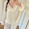 Spring and autumn new ice silk jacquard pajamas women's sweet long-sleeved court style high-end small fragrant style loungewear set