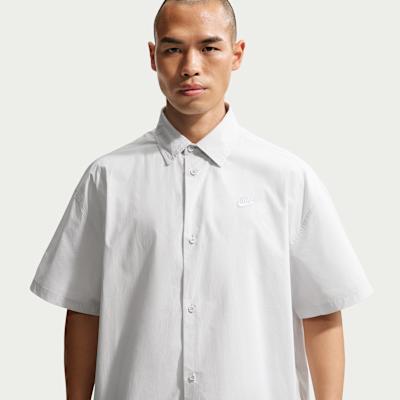 Nike Club Shirts Men s Photon Dust/White Lapel Moderate S