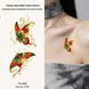 Chinese Style Waterproof Phoenix & Koi Tattoo Sticker - Long-lasting, Aesthetic Dunhuang Design for Arm & Collarbone