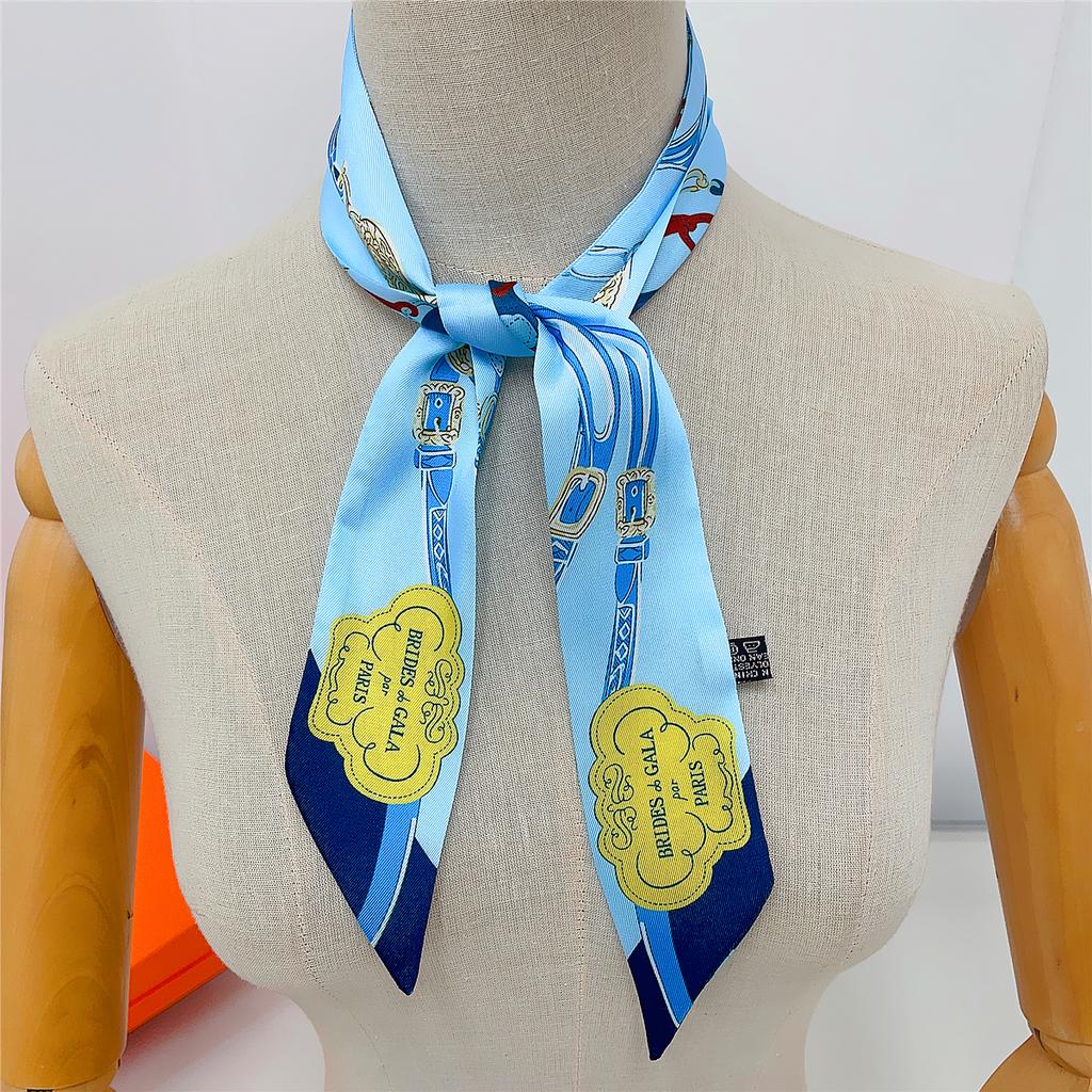 2026 Brand Design New Rope Silk Scarf Luxury Scarf Women Foulard Skinny Bag Scarves Fashion Hair Headband Neckerchief For Lady