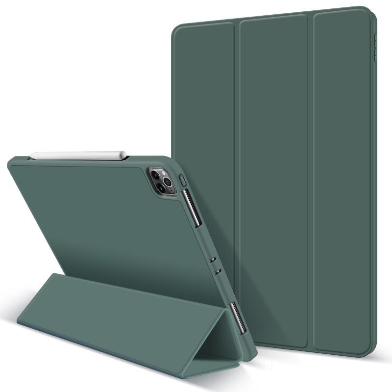 2024 iPad Air 6 Silicone Leather Case: 10.2-11 inch Soft, Heat Dissipating, Anti-Drop Full Wrap Shell