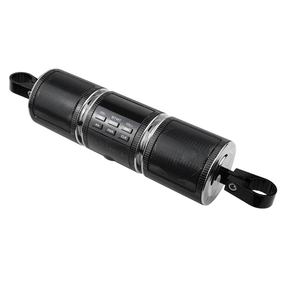 

Водонепроницаемый Bluetooth мотоцикл стерео динамик MP3 музыкальный плеер аудиосистема USB AUX SD радио чёрный