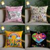 Autism Acceptanc Creative Slogan Customizable Square Pillowcases Stylish And Soft Perfect For Beds Cars And Sofas