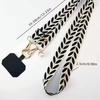 Adjustable Long Mobile Phone Lanyard Crossbody Card Neck Cord Clip Hang Lanyard Pearl Hanging Ornaments Charm Anti-Lost Lanyard