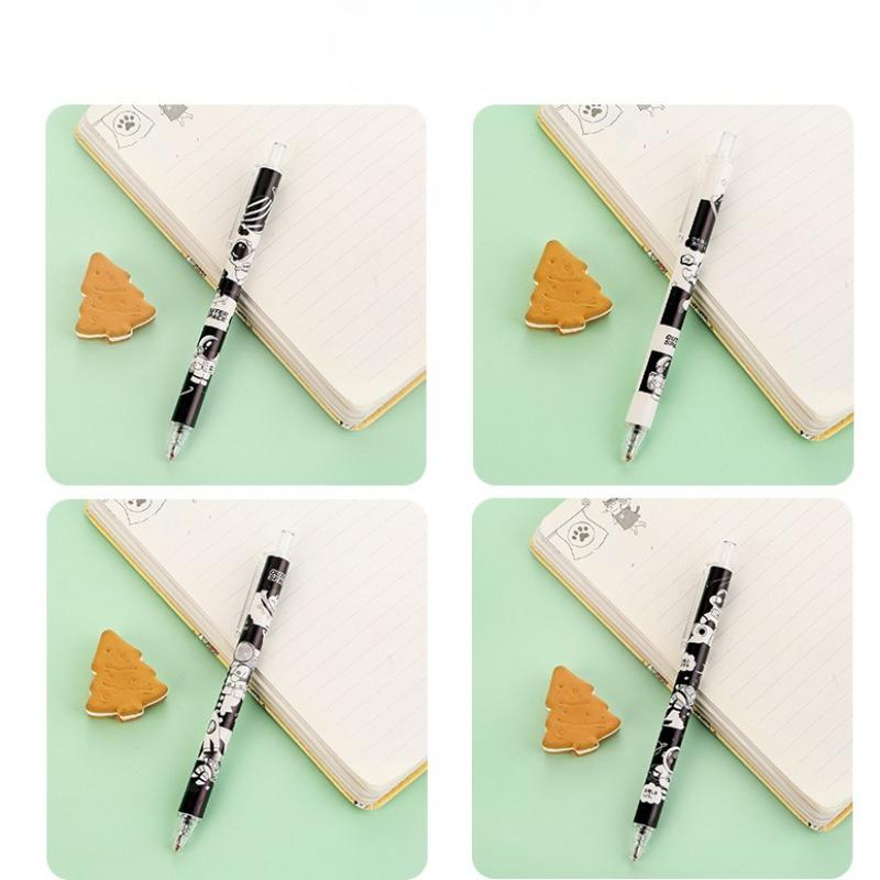 1Pc Black and White Astronaut Pen for School & Office | Smooth Writing & Quick-Drying Back To School Gifts During The Back To School Season Suitable