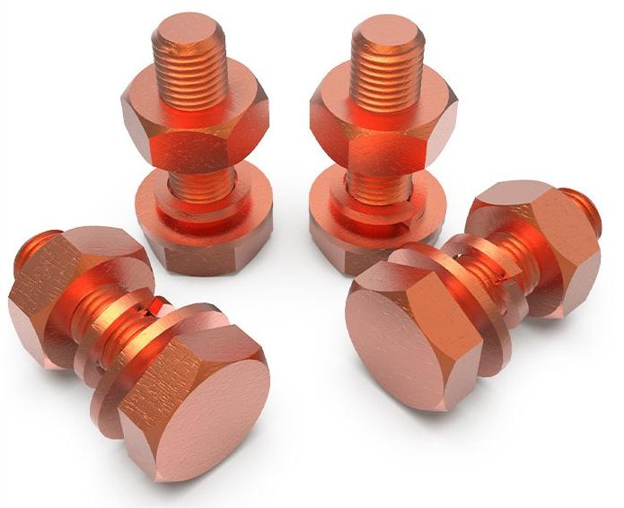 M 3 4 5 6 8 10 12 14 16 Metric X 6-130mm Length Copper Hex Head Screw Bolt + Spring + Washer + Nut Set