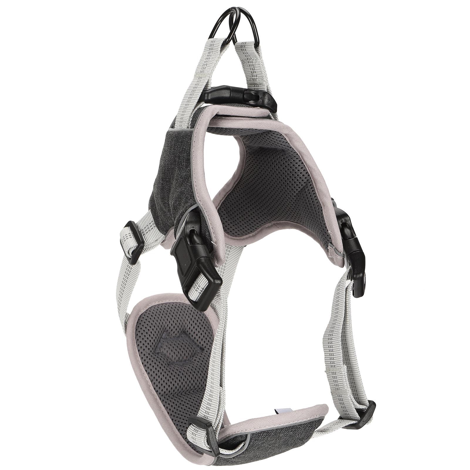 

Dog Vest Harness Pet Adjustable AntiLost Reflective Vest for Large Medium Dog Black L