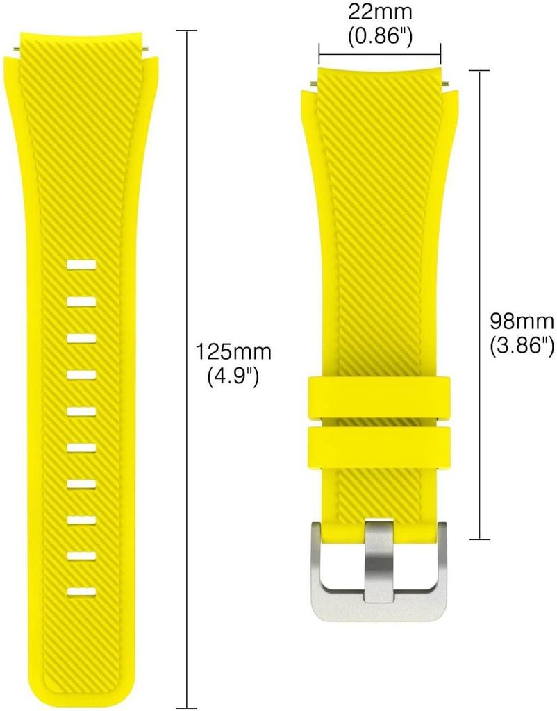 20mm 22mm Band for Samsung Galaxy Watch 6/7/5/pro/4/Classic/46mm/active 2 Gear s3 silicone bracelet Huawei GT/5/4/2/3 Pro strap