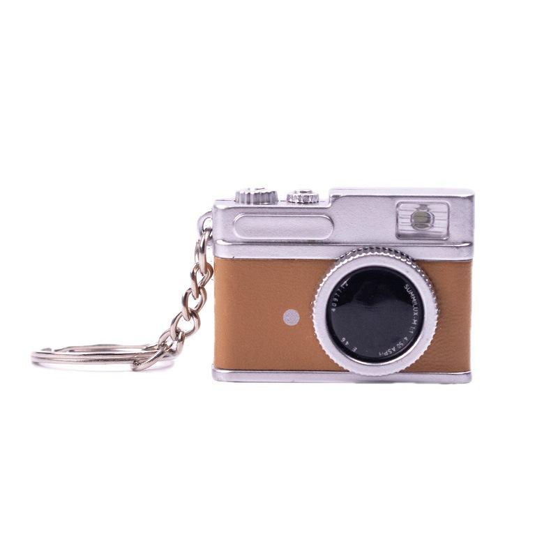 Luminous Mini Camera Keychain Pendant: Retro Sound-Making Doll Ornament