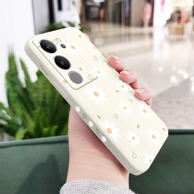 Tender Daisy Phone Case For VIVO V40 V30 V29 V29E V27 V27E V25 V25E V23 V23E V21 V20 Y20 Y12 Y21 Y22 Y50 Y35 Y76 Y36 Pro 4G 5G