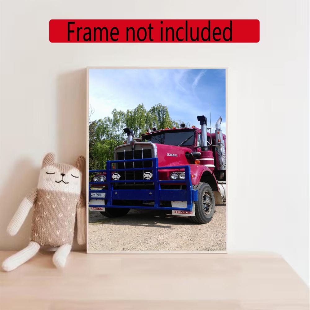 Kenworth 5D Diy Diamond Painting Round Diamond Diy Frameless Holiday Artwork Suitable For Home Office Wall Decoration