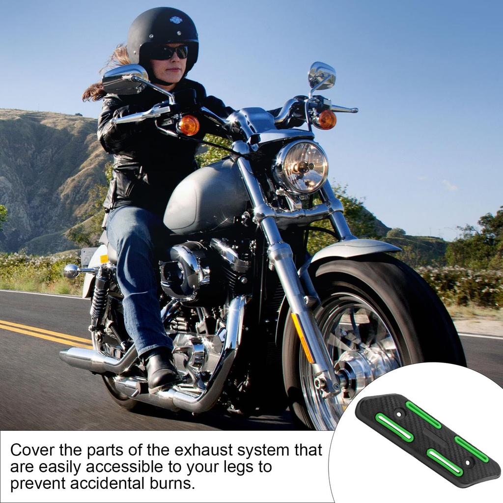 Motorcycle Heatshield,Exhaust Heat Shield - Off-Road Motorcycle Exhaust Duct Heat Shield Lid Motorcycle Retro