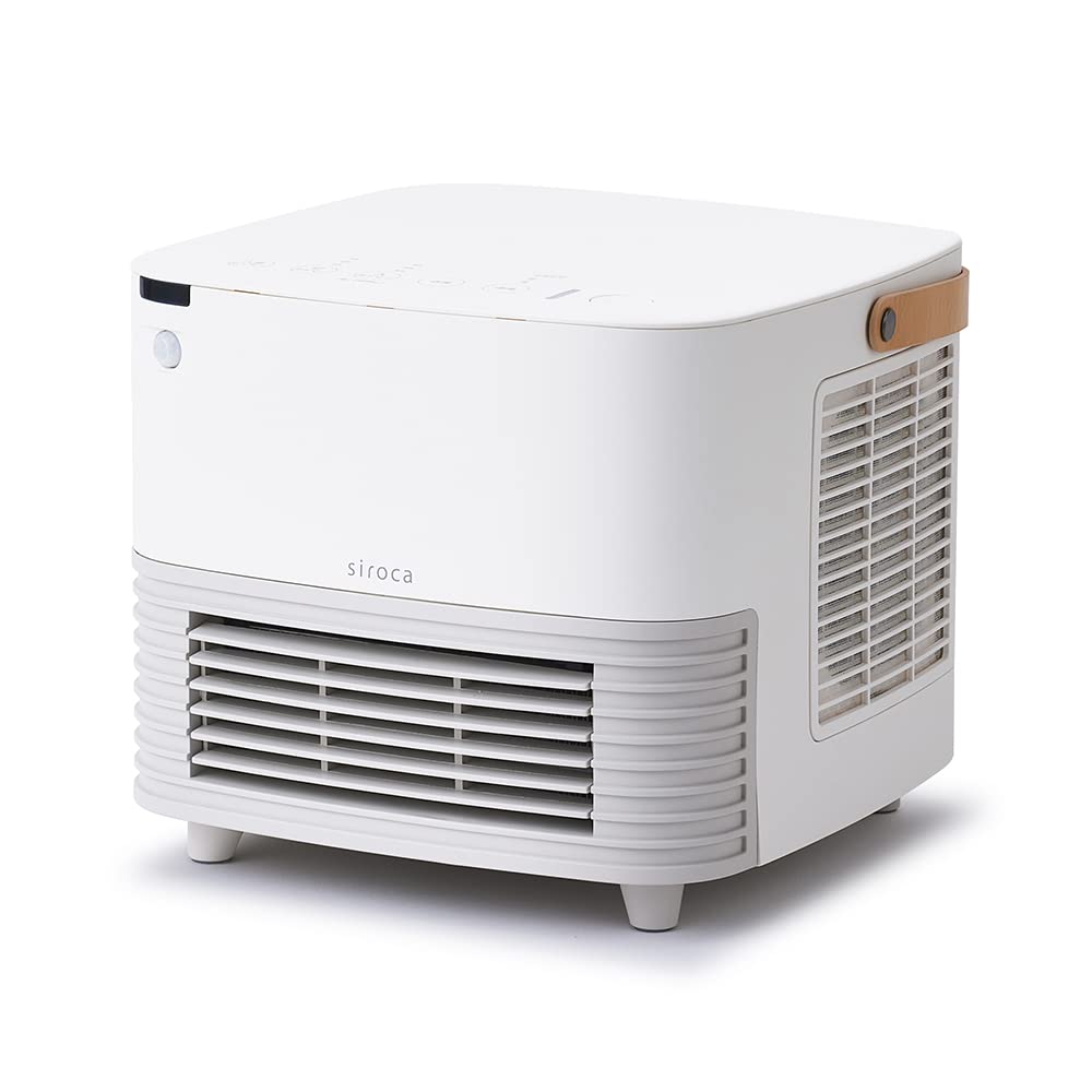 Shiroka Keramický ventilátorový ohřívač s lidským senzorem Poka CUBE vzduch s lidským senzorem pro změnu s automatickým displejem SH-CF151 [Velký objem/stopa