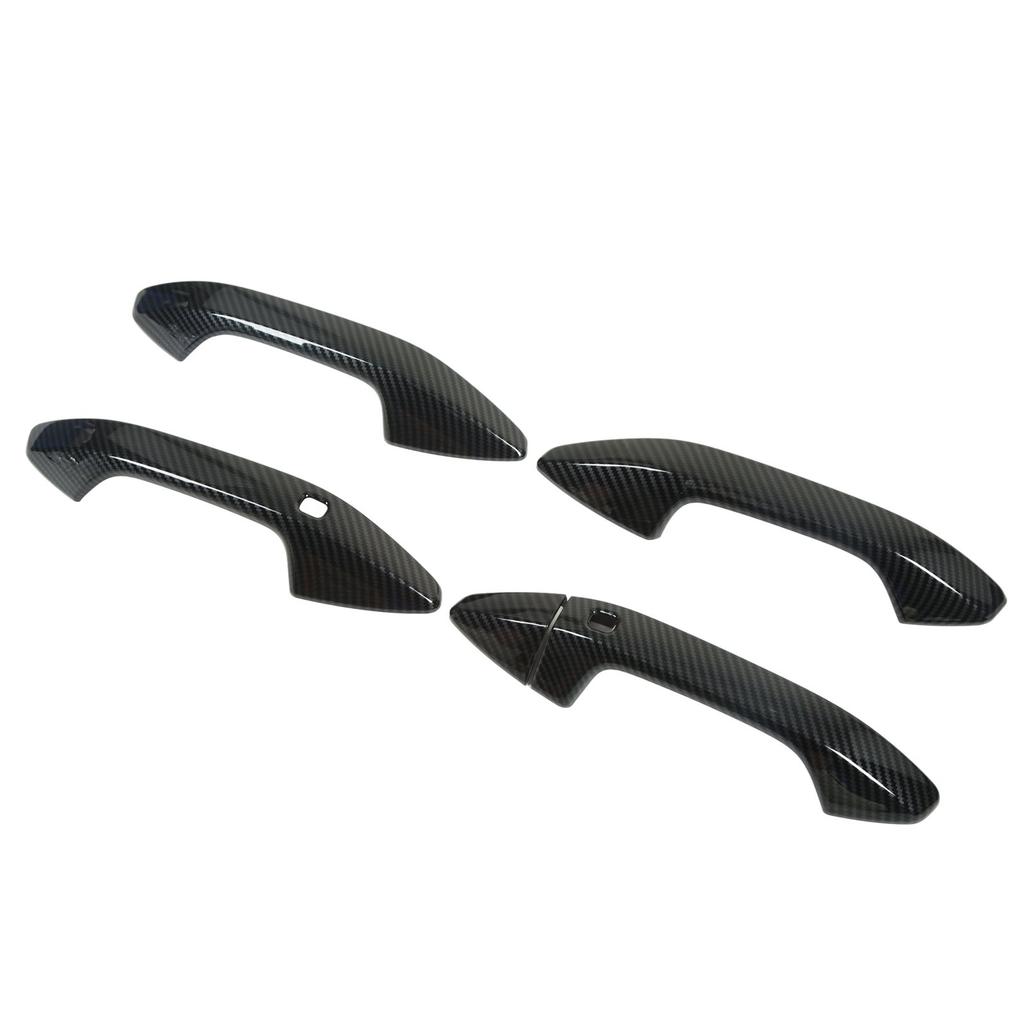 Car Exterior Door Handle Cover Carbon Fiber Style Outside Pull Out Handle Protector Cover Trims