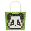 Market Letter Patch Woven Fabric Polypropylene Tote Bag Women Tote Bags Green SHMH0063JJRF08100V30
