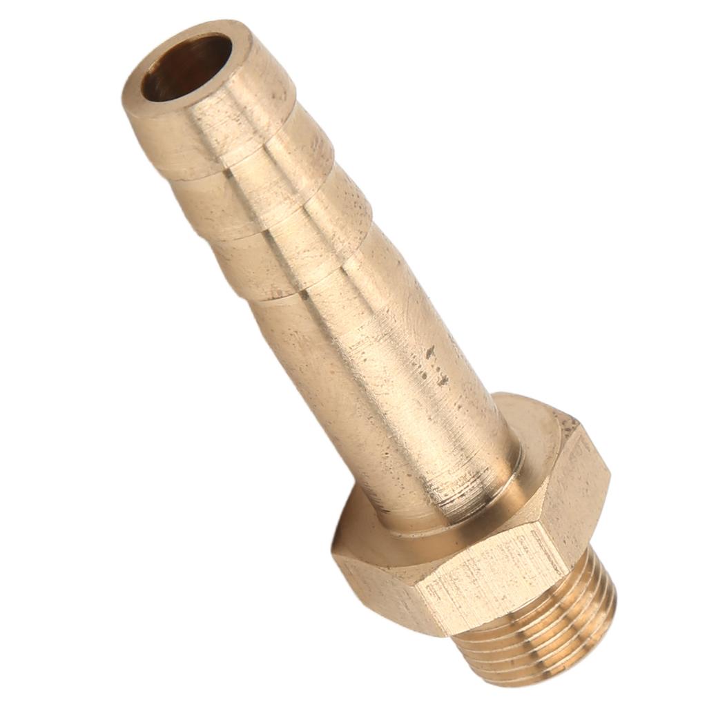 Gas Tank Adapter Aluminum Alloy 10mm Valve Fitting Parts with Two Rubber Rings for Outdoor Camping