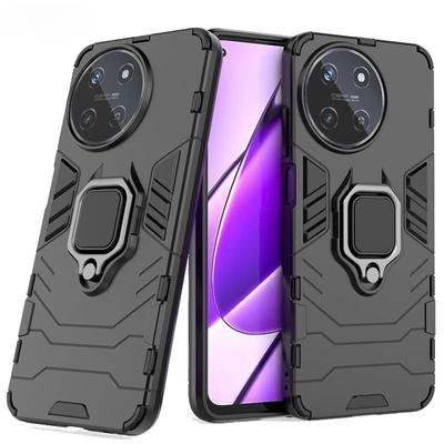 For Realme 11 4G Case Anti-knock Armor PC Magnetic Suction Stand Full Back Cover For Realme 11 4G Case For Realme 11 4G Global