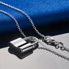 925 sterling silver 16-30 inch exquisite lock pendant necklace for women's fashion wedding gifts and jewelry
