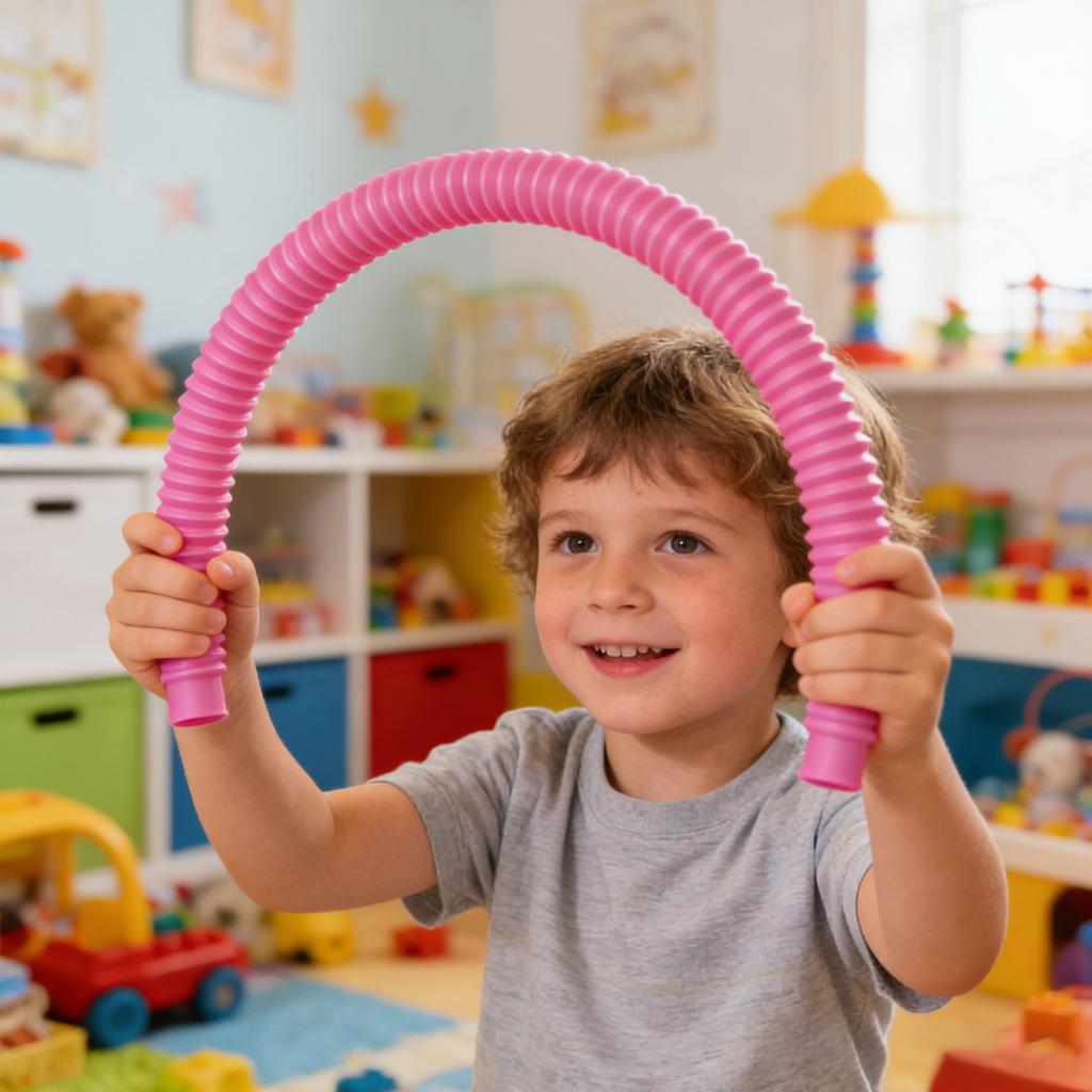 Our Colorful Telescopic Tube Are The Sensory Toy Stretchy, , Connectable, And They Even Make Satisfying Sounds