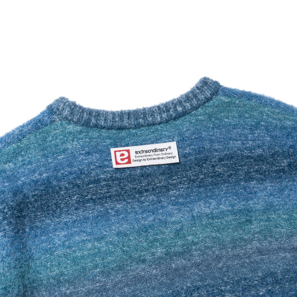 EXTRAORDINARY Gradation Sweater Blue