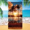 Coconut Palm Trees Beach Towel Microfiber Tropical Beach Beach Towels for Travel Quick Dry Super Absorbent Sand Proof Bath Towel