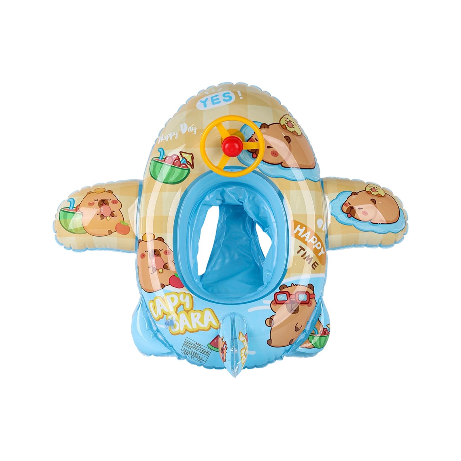 

Inflatable Water Floats, Cartoon , Pool Float With Secure Grip, Soft Vinyl Swimming Ring, Fun With Playful Design, Outdoor Play For Kids Summer One Size
