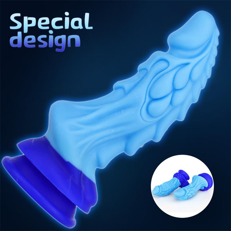 Lan Qilin Simulation Big Penis Liquid Silicone Anal Anal Plug Female Masturbation Device Sex Toys