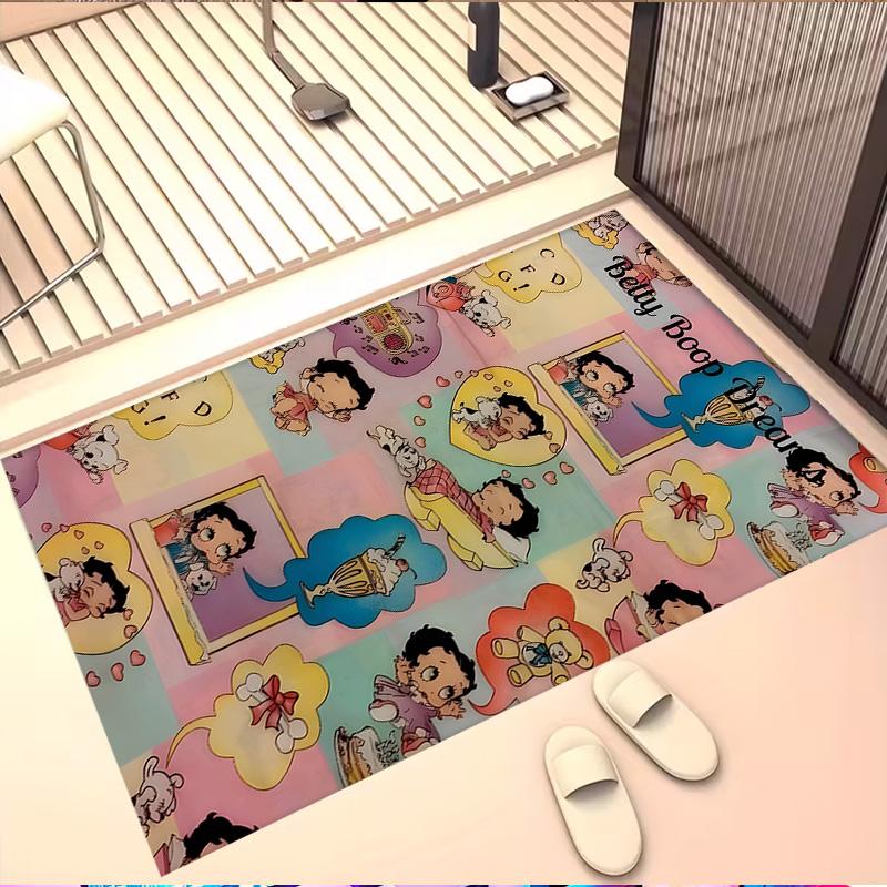 Sexy Doll Print Rug, Washable Floor Carpet, For Entryway Dorm Laundry Room Office Study, Home Decor Birthday Christmas Gift