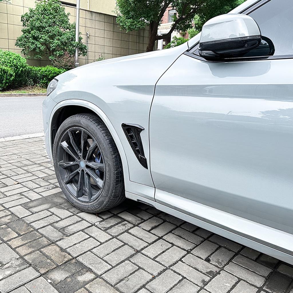 Front Fender Side Air Vent Cover Trim For BMW X3 G01 X4 G02 M Sport 2018 2019 2020 2021-2023+ Mudguard Fender Outlet Decorative