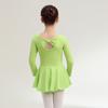 Abbigliamento Cotone Bambina Pratica Danza Ragazze Viola Manica Corta Costume Balletto Cinese