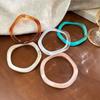 Minority Design Glitter Acrylic Bangle Vintage Geometric Irregular Bangle  Party