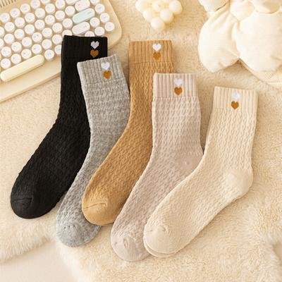 Yousheng Fleece-Lined Winter Socks Women Warm Thickened Boot Socks Ribbed Casual Thermal Crew Socks for Daily Wear Christmas Gifts