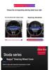 Skoda Leather Steering Wheel Cover for Octavia, Karoq, Kodiaq GT, Superb, Kamiq - Ultra-thin All-Season Universal Fit