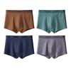 Men's A-Grade Antibacterial Pure Cotton Boxer Briefs, Plus Size, Breathable, Four-Corner Design