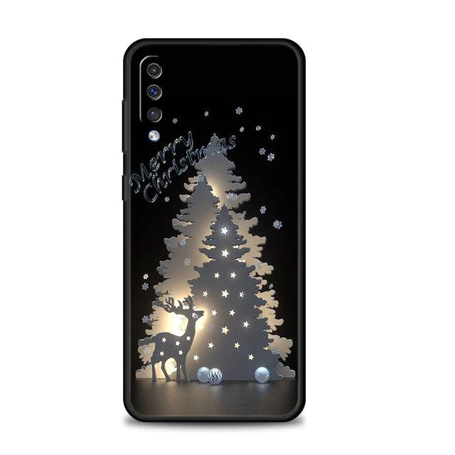 Custodia per telefono per Samsung Galaxy A70 A50 A30s A20s A20e M62 M52 M51 M32 M31 M31s M22 M21 M12 Cover Buon albero di Natale Cervo