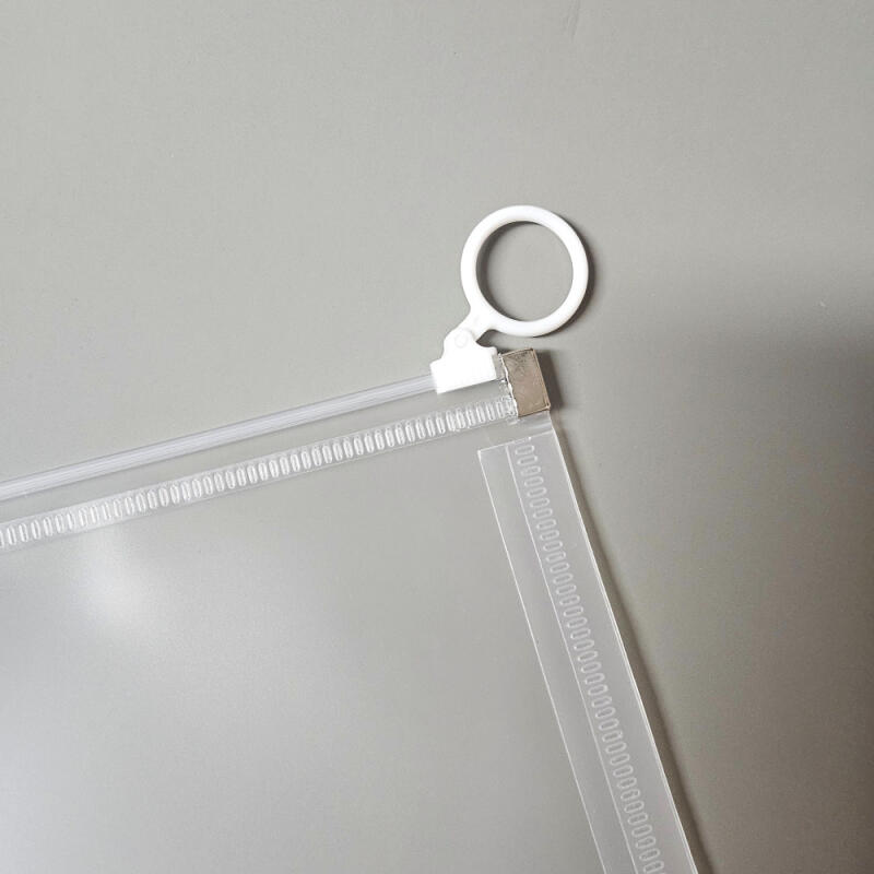 Stand Clear Zipper File Transparent Pocket Pouch A5